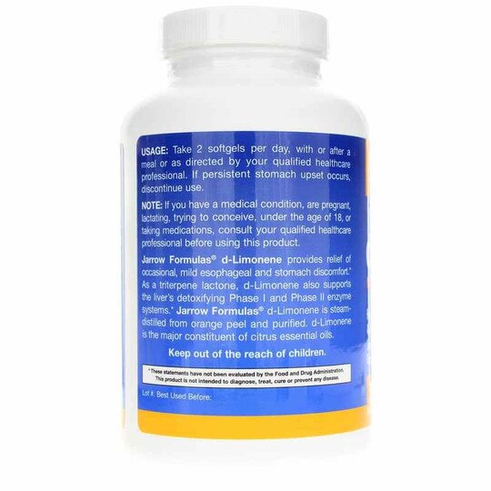 d-Limonene 500 Mg, Jarrow Formulas
